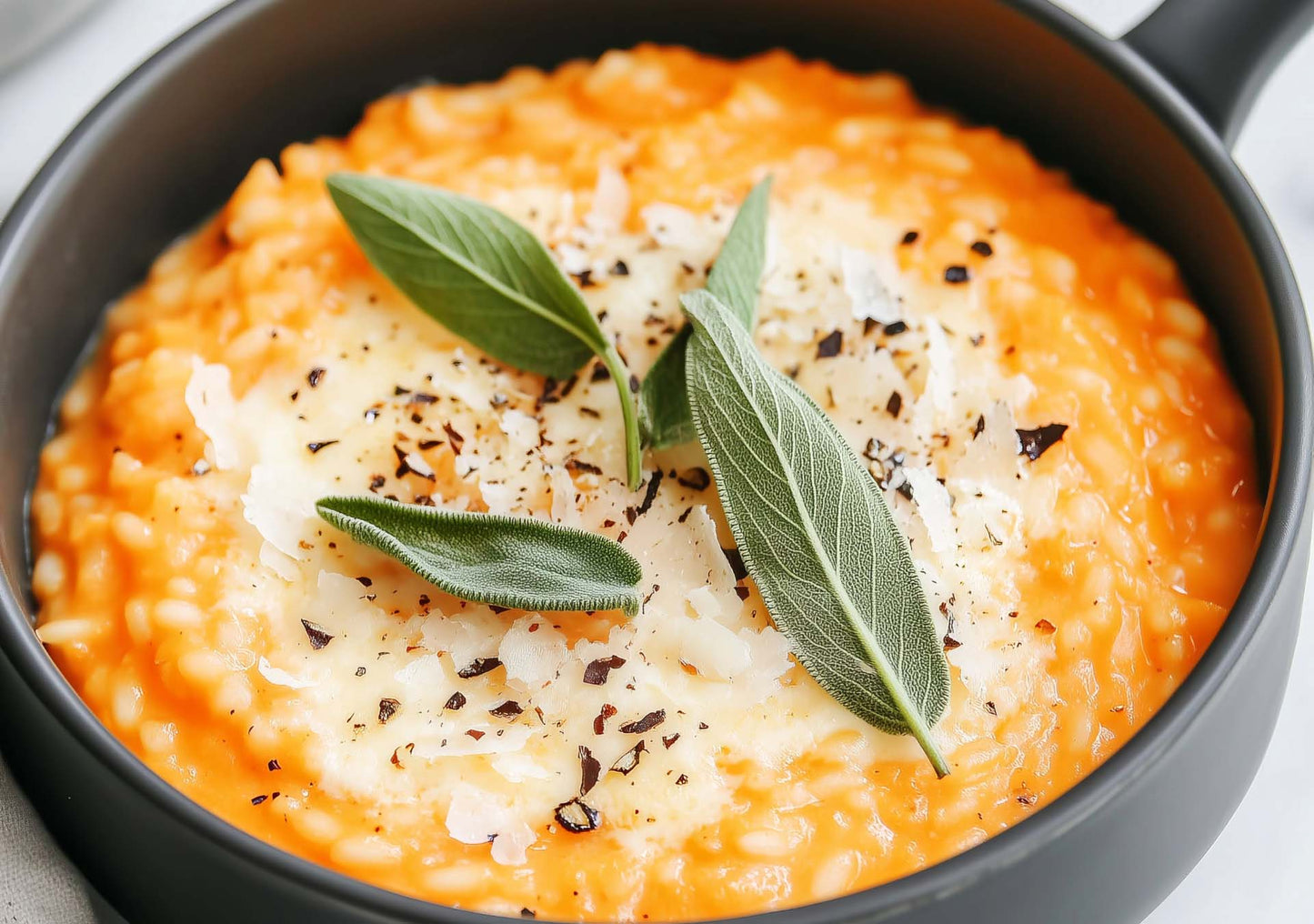 Saffron-Infused Butternut Squash & Sage Risotto