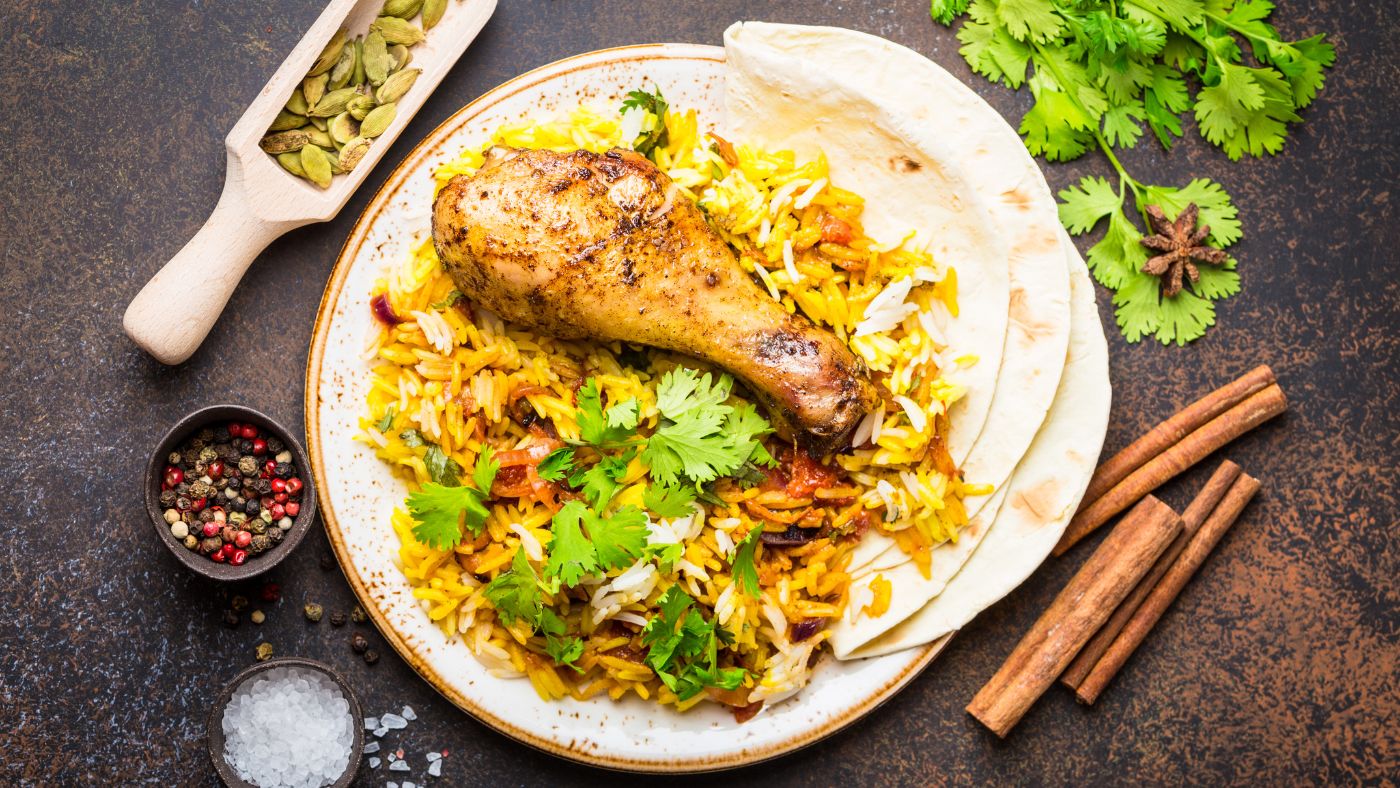 Saffron Rice Pilaf with Chicken