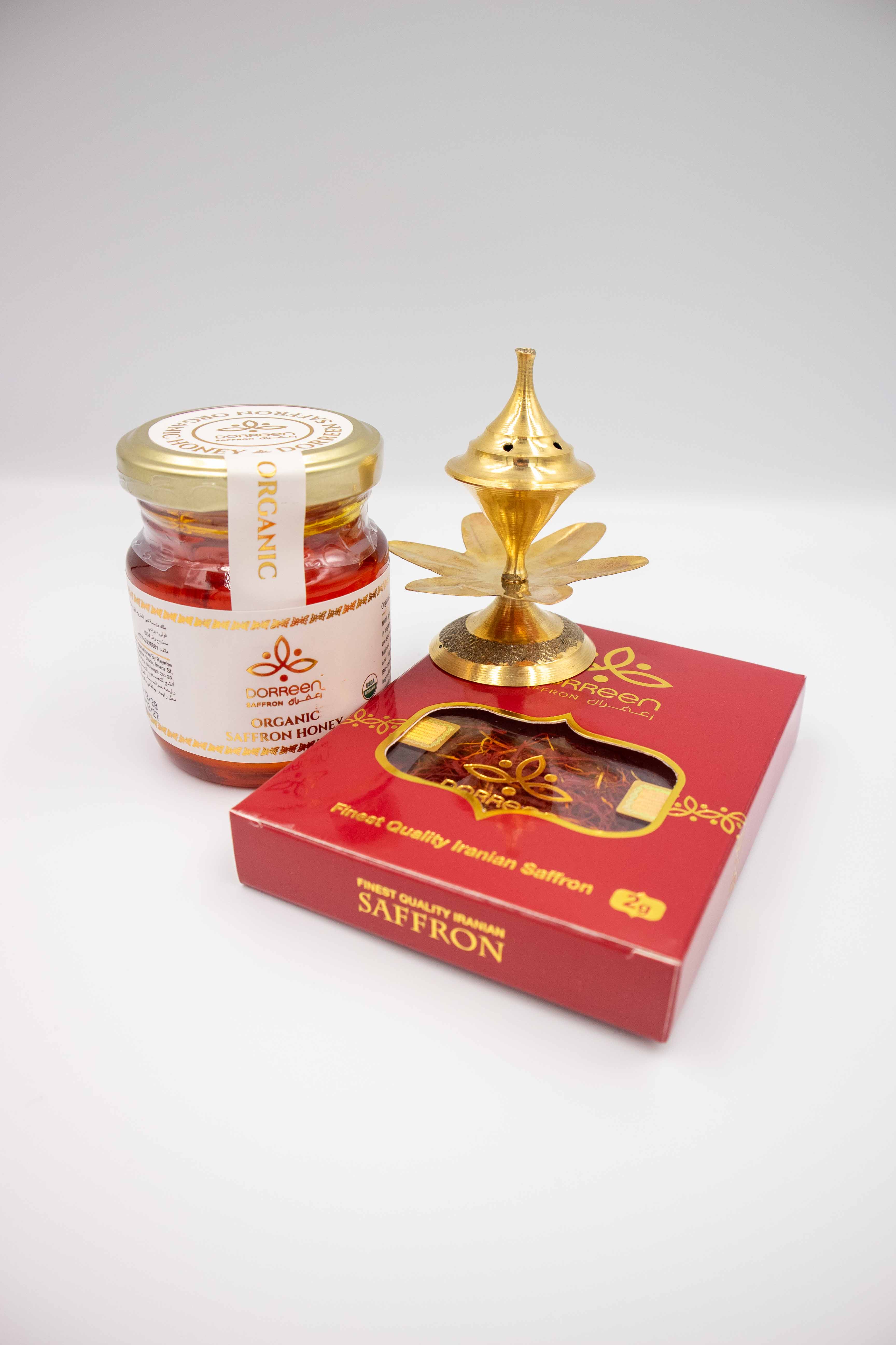 Organic Saffron Honey & Pushal Saffron Diwali Gift Set