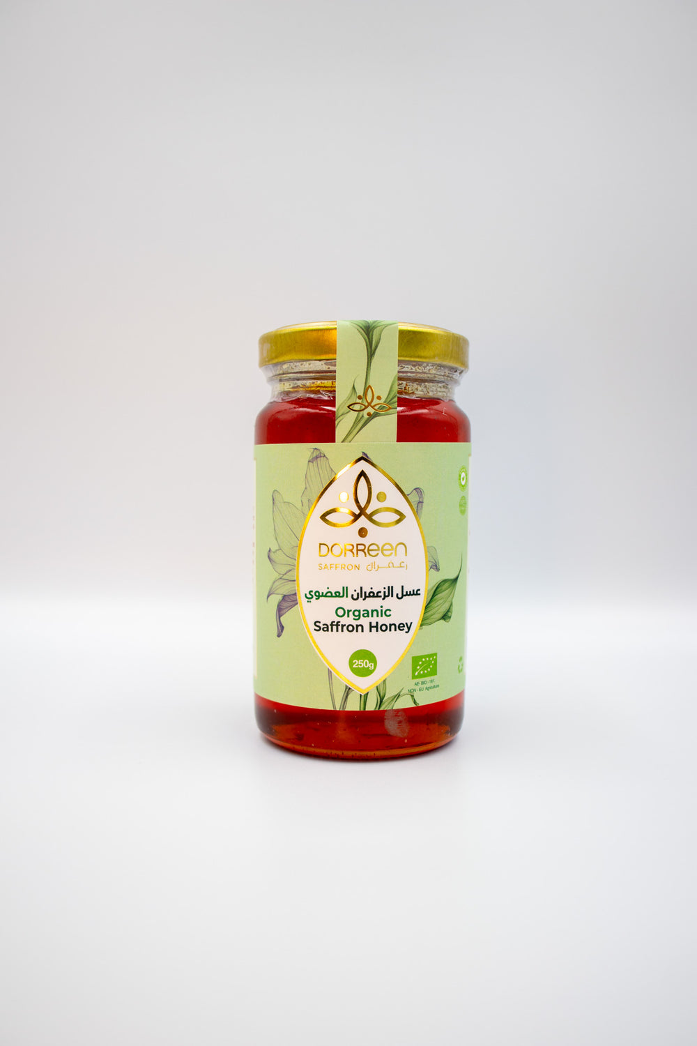 Organic Saffron Honey - 250 Gr