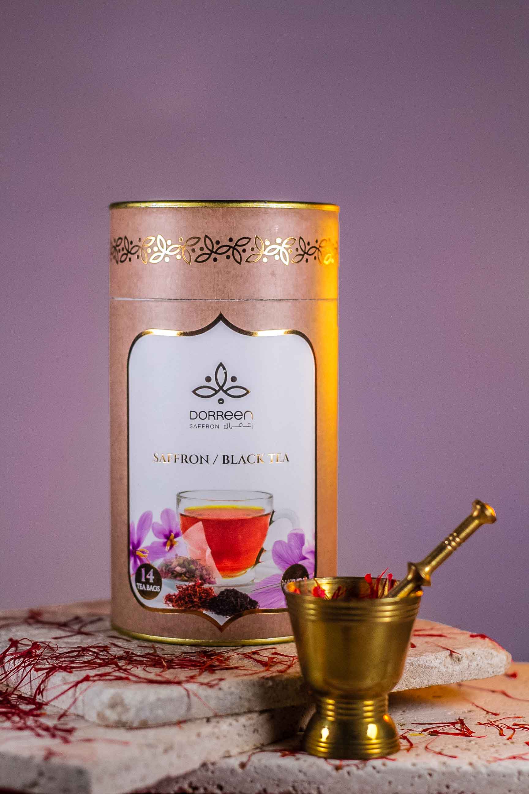 Saffron Black Tea Box